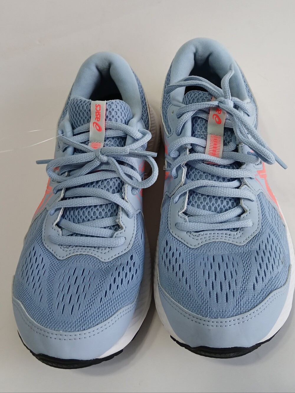 Oasics Light Blue Running‎ Sneakers with Coral Accents